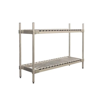 Prairie View Industries Prairie View KR204760-2 2 Tier Keg Shelving Aluminum Units; 20 x 63.75 in. KR204760-2